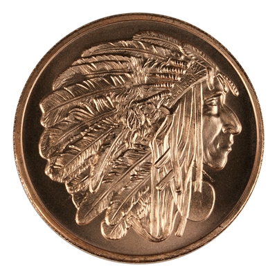 Medallion Chief 1oz. .999 Fine Copper
