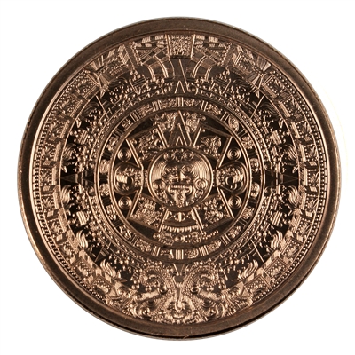 Aztec Calendar 1oz. .999 Fine Copper