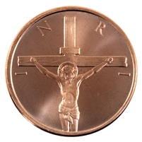 Crucifixion 1oz. .999 Fine Copper