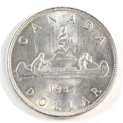 1937 Canada Dollar Almost Uncirculated (AU-50)