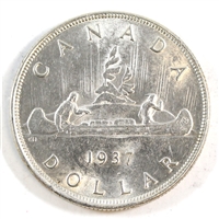 1937 Canada Dollar Choice Brilliant Uncirculated (MS-64) $