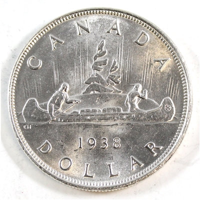 1938 Canada Dollar Brilliant Uncirculated (MS-63) $