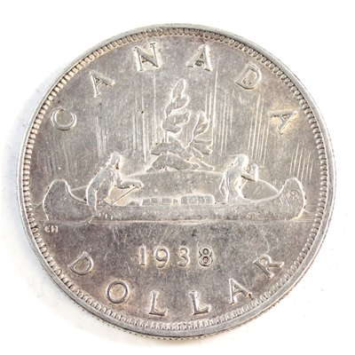 1938 Canada Dollar Extra Fine (EF-40) $