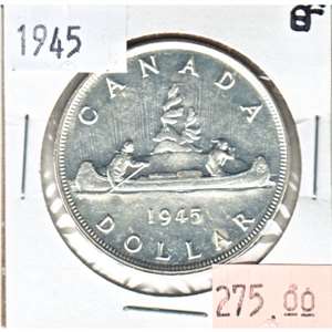 1945 Canada Dollar Extra Fine (EF-40) $