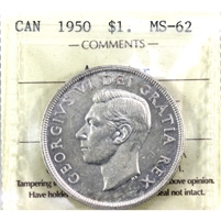 1950 Arnprior Canada Dollar ICCS Certified MS-62
