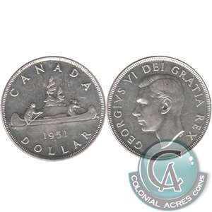 1951 Canada Dollar AU-UNC (AU-55)