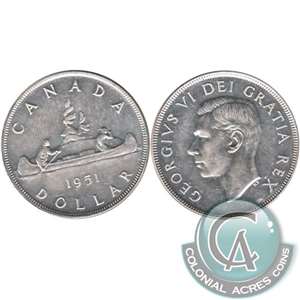 1951 Canada Dollar EF-AU (EF-45)
