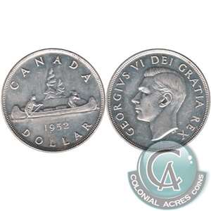 1952 Canada Dollar Almost Uncirculated (AU-50)