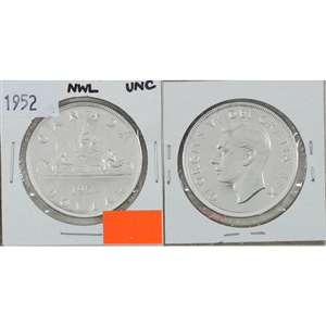 1952 NWL Canada Dollar Uncirculated (MS-60)