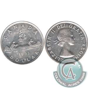 1953 NSS Canada Dollar Almost Uncirculated (AU-50)