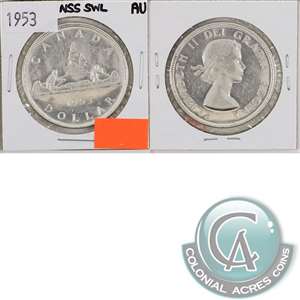 1953 NSS SWL Canada Dollar Almost Uncirculated (AU-50)