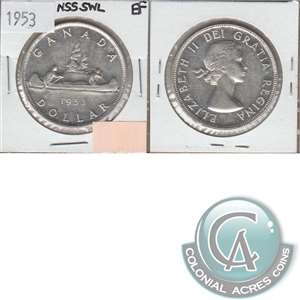 1953 NSS SWL Canada Dollar Extra Fine (EF-40)