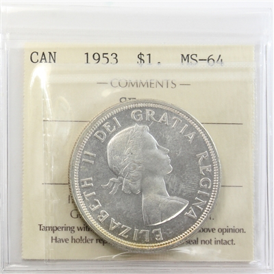 1953 SF Canada Dollar ICCS Certified MS-64