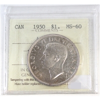 1950 Arnprior Canada Dollar ICCS Certified MS-60