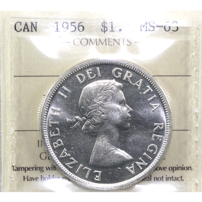 1956 Canada Dollar ICCS Certified MS-63