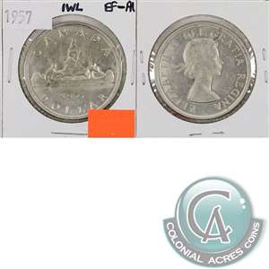 1957 1 WL Canada Dollar EF-AU (EF-45)