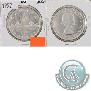 1957 1 WL Canada Dollar UNC+ (MS-62)