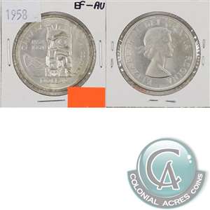 1958 Canada Dollar EF-AU (EF-45)
