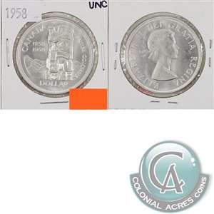 1958 Canada Dollar Uncirculated (MS-60)