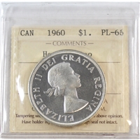 1960 Canada Dollar ICCS Certified PL-66 Heavy Cameo