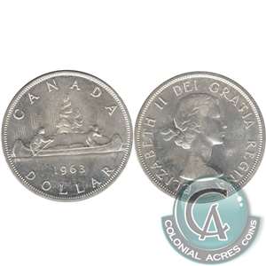 1963 Canada Dollar Uncirculated (MS-60)