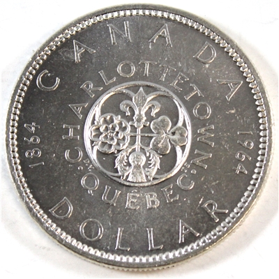 1964 No Dot Canada Dollar Uncirculated (MS-60)