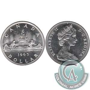 1965 Small Beads Ptd. 5 (Variety 1) Canada Dollar Proof Like