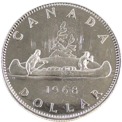 1968 No Island Canada Nickel Dollar Proof Like
