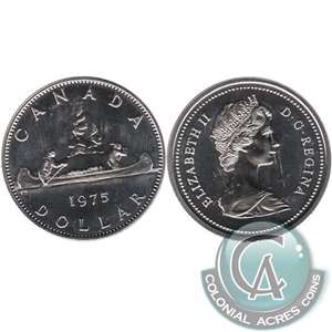 1975 Attached Jewel Canada Nickel Dollar Proof Like