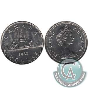 1980 Canada Nickel Dollar Uncirculated (MS-60)