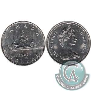 1981 Canada Nickel Dollar Uncirculated (MS-60)