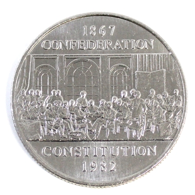 1982 Constitution Canada Nickel Dollar Brilliant Uncirculated (MS-63)