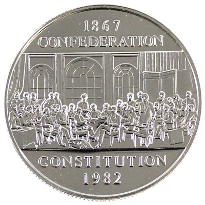 1982 Constitution Canada Nickel Dollar Proof Like