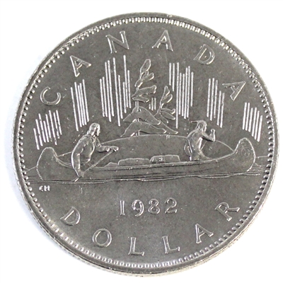 1982 Voyageur Canada Nickel Dollar UNC+ (MS-62)
