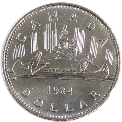 1984 Voyageur Canada Nickel Dollar Brilliant Uncirculated (MS-63)