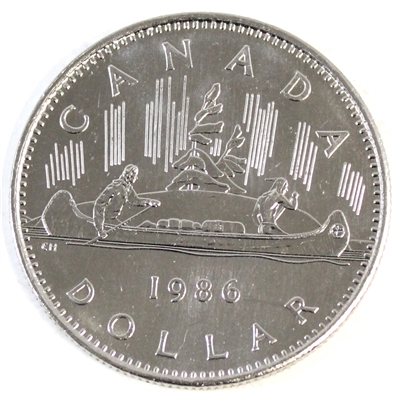 1986 Canada Nickel Dollar Uncirculated (MS-60)