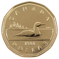 1988 Canada Loon Dollar Proof Like