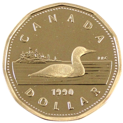 1990 Canada Loon Dollar Proof