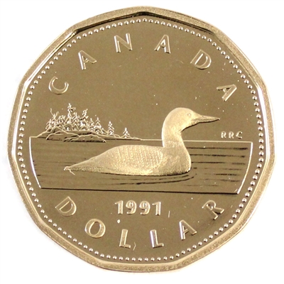 1991 Canada Loon Dollar Proof