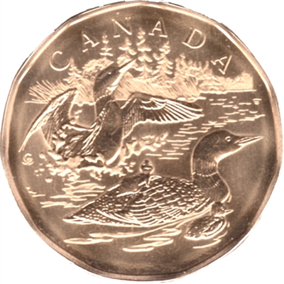 2002 Canada Family Of Loons Dollar Specimen