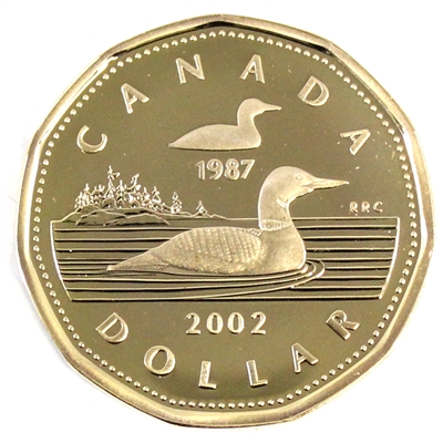 2002 Canada Going For Gold Dollar Proof
