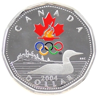 2004 Canada Silver Coloured Lucky Loon Dollar Proof