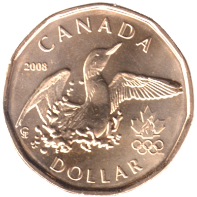 2008 Canada Olympic Loon Dollar Brilliant Uncirculated (MS-63)