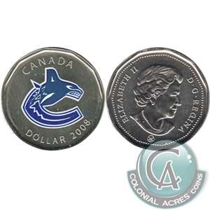 2008 Canada Vancouver Canucks Dollar Proof Like (from Puck) $