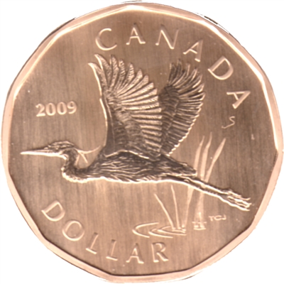 2009 Canada Blue Heron Dollar Specimen