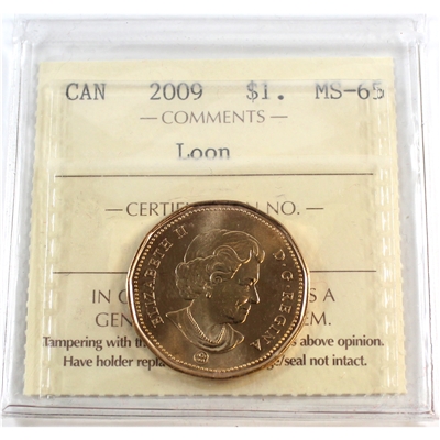 2009 Canada Loon Dollar ICCS Certified MS-65