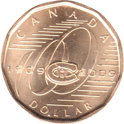 2009 Canada Montreal Canadiens Dollar Brilliant Uncirculated (MS-63)