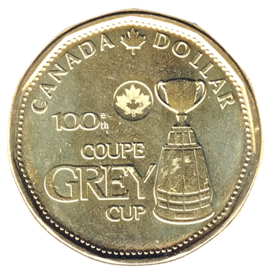 2012 Canada Grey Cup Loon Dollar Brilliant Uncirculated (MS-63)