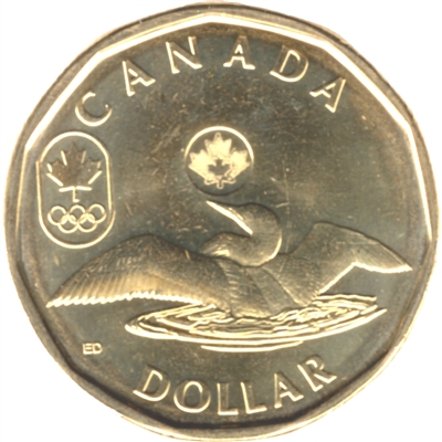 2012 Canada Olympic Loon (Lucky) Dollar Brilliant Uncirculated (MS-63)