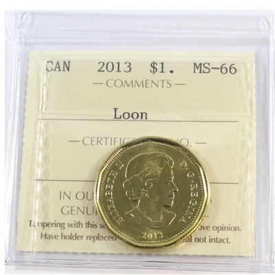 2013 Canada Loon Dollar ICCS Certified MS-66